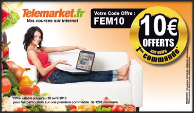Un chéquier parmis tant d'autres réalisé pour la promotion de telemarket.fr via les chéquiers Marchand du Web.