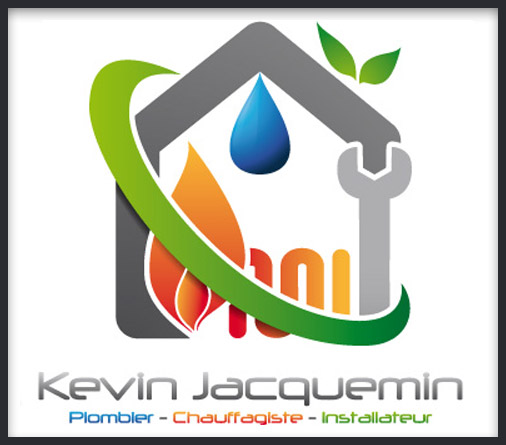 Création du logo de Kevin Jacquemin Plombier Chauffagiste Installateur